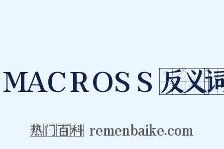 MACROSS反义词是什么意思的图片